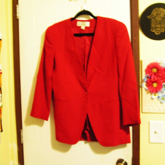 RED BUSINESS BLAZER 8 - Picture 4 of 4